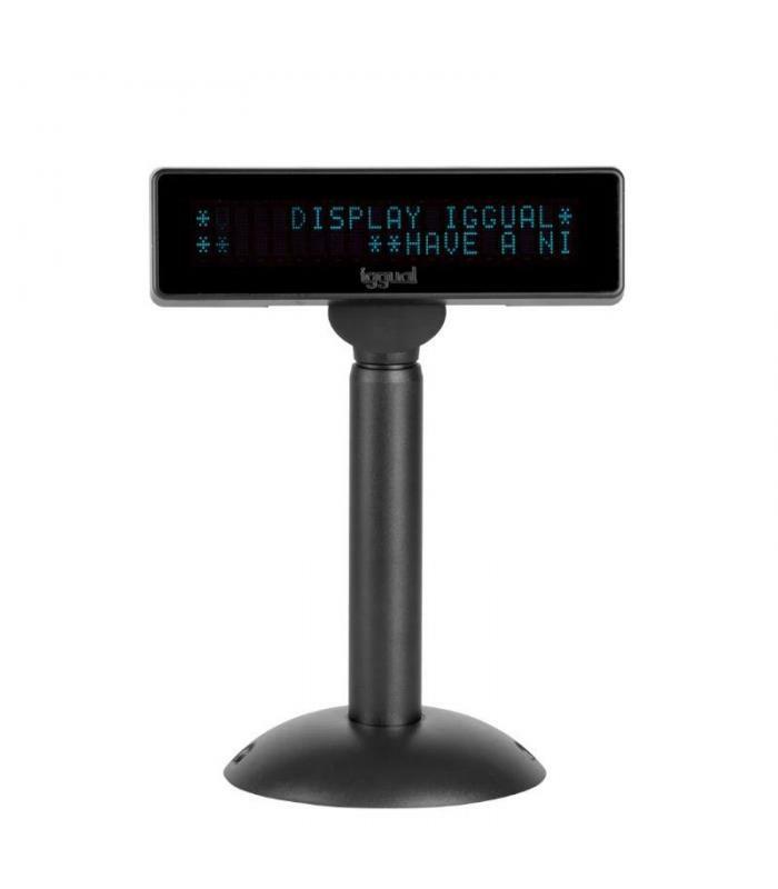 Iggual Visor TPV Regulable USB VFD 7" INFO DISPLAY