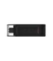 Kingston Technology DataTraveler 70 Unidad Flash USB 128 GB USB Tipo C 3.2 Gen 1 (3.1 Gen 1) Negro