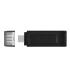 Kingston Technology DataTraveler 70 Unidad Flash USB 128 GB USB Tipo C 3.2 Gen 1 (3.1 Gen 1) Negro
