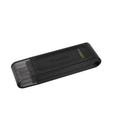Kingston Technology DataTraveler 70 Unidad Flash USB 128 GB USB Tipo C 3.2 Gen 1 (3.1 Gen 1) Negro