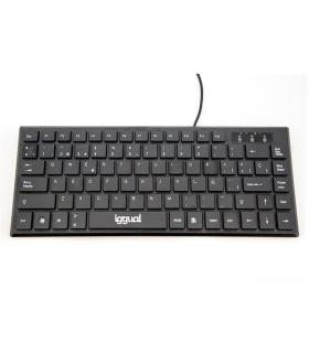 Iggual Teclado USB Compacto TKL Slim TKL-USB Negro