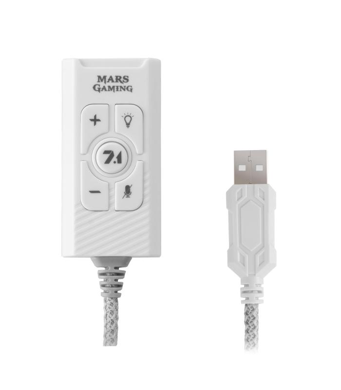Tarjeta De Sonido Mars Gaming MSC2  7.1  Blanca