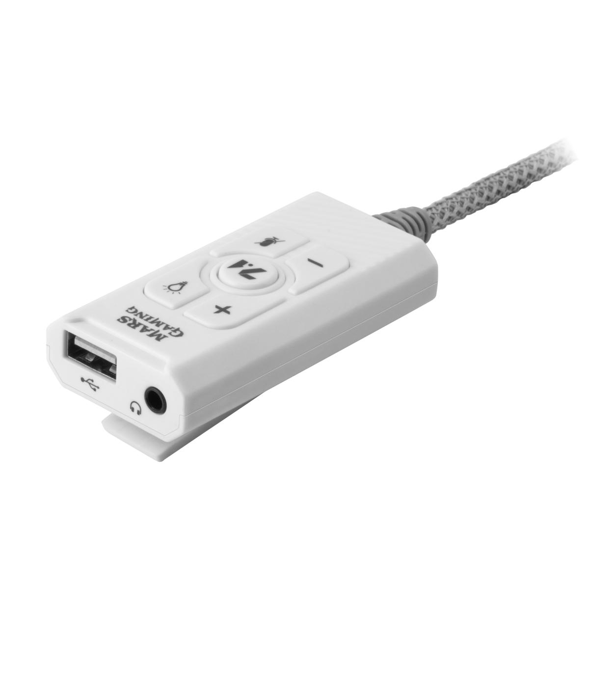 Tarjeta De Sonido Mars Gaming MSC2  7.1  Blanca