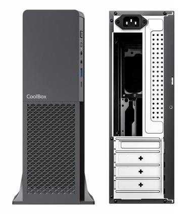 COOLBOX CAJA MATX T313 SLIM FTE.500GR-S 500W USB-C