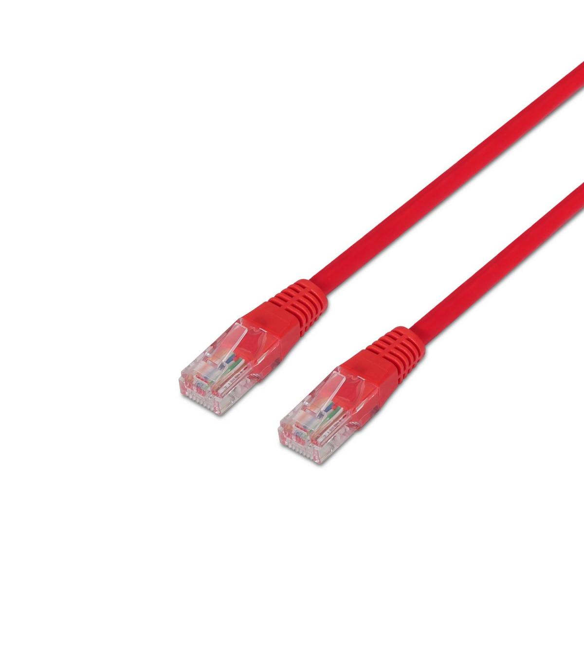 Cable De Red RJ45 UTP Aisens A133-0187 Cat.5e  50cm  Rojo