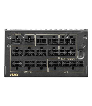 MSI MEG Ai1600T PCIE5 Unidad De Fuente De Alimentacin 1600 W 24-pin ATX ATX Negro