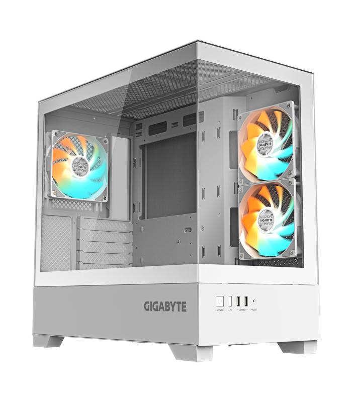 CAJA GIGABYTE M-ATX C201PI 3XVENT 120MM BLANCA