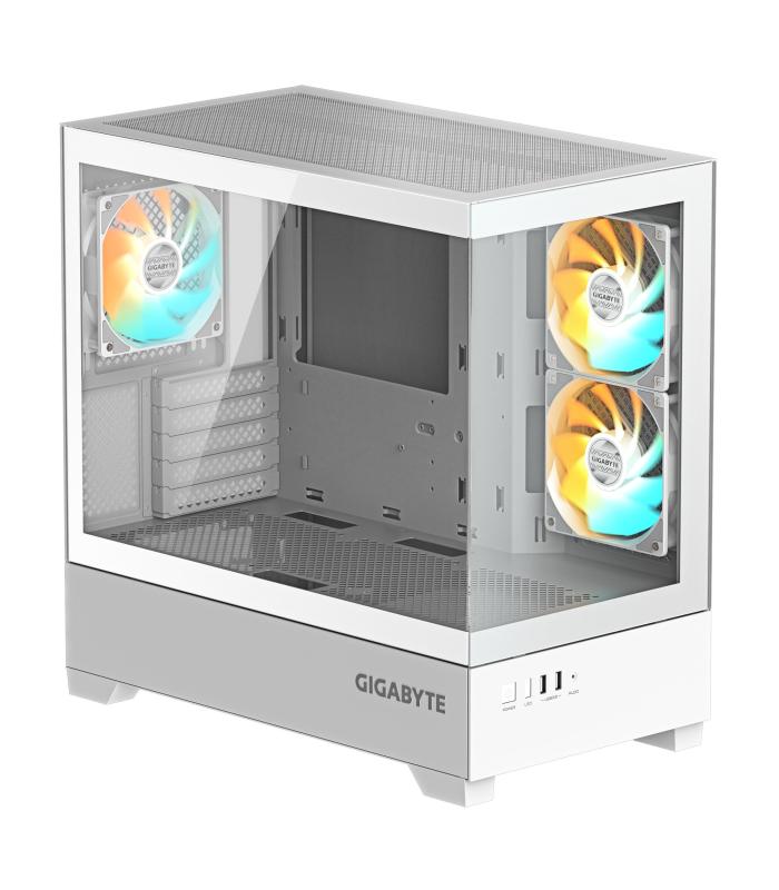 CAJA GIGABYTE M-ATX C201PI 3XVENT 120MM BLANCA