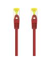 Nanocable Cable De Red Latiguillo RJ45 LSZH Cat.6A SFTP AWG26, Rojo, 3.0 M