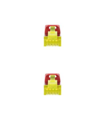 Nanocable Cable De Red Latiguillo RJ45 LSZH Cat.6A SFTP AWG26, Rojo, 2.0 M