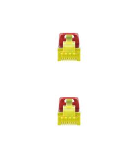 Nanocable Cable De Red Latiguillo RJ45 LSZH Cat.6A SFTP AWG26, Rojo, 0.5m