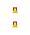 Nanocable Cable De Red Latiguillo RJ45 LSZH Cat.6A SFTP AWG26, Rojo, 0.5m