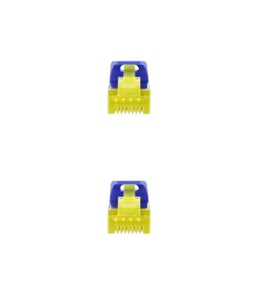 Nanocable Cable De Red Latiguillo RJ45 LSZH Cat.6A SFTP AWG26, Azul, 0.5m