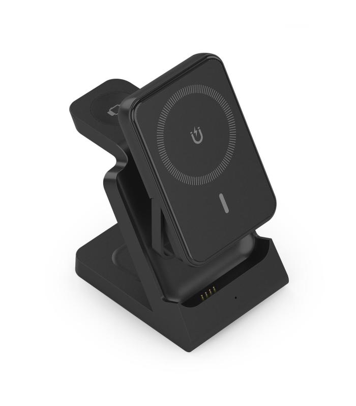 Aisens Cargador Inalmbrico USBC 15W 4 En 1 Negro