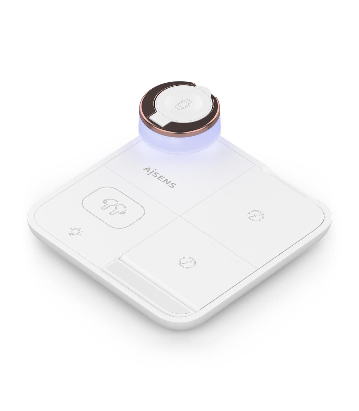 Aisens Cargador Inalmbrico USBC 15W 4 En 1 Compac