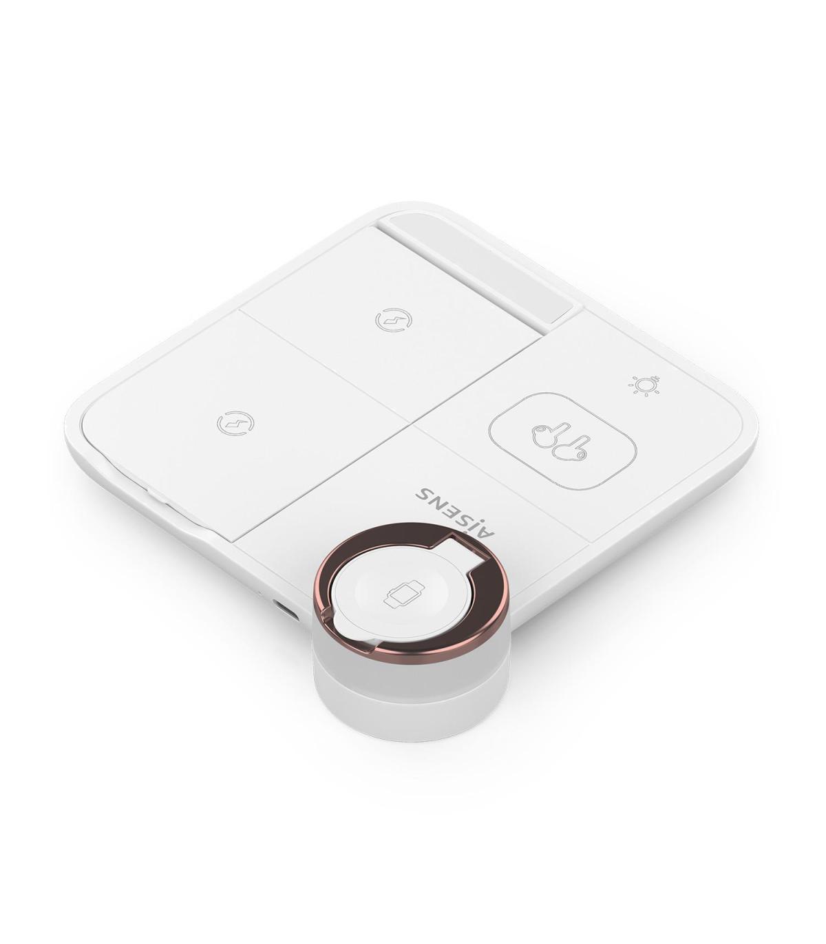 Aisens Cargador Inalmbrico USBC 15W 4 En 1 Compac