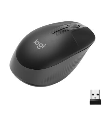 Ratn Inalmbrico Logitech M190  Hasta 1000 DPI  Gris Marengo