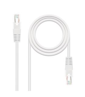CABLE RED LATIGUILLO RJ45 CAT.5E UTP AWG24 BLANCO 1.0 M NANOCABLE 10.20.0101-W