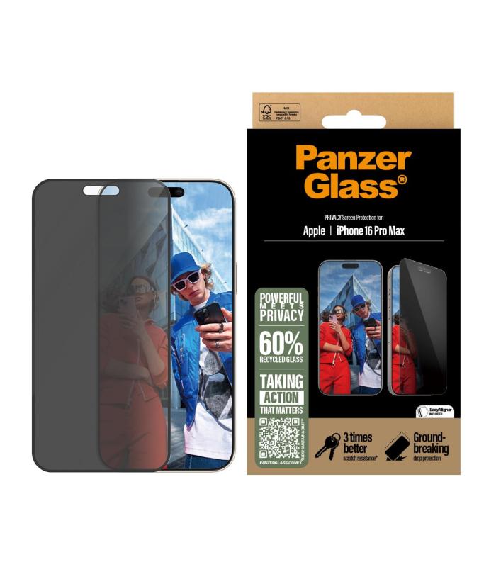 PanzerGlass Privacy Screen Protec. IPhone 16ProMax