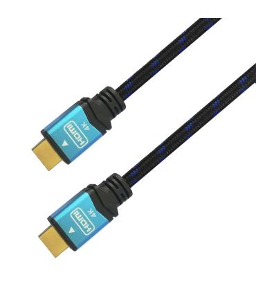 CABLE HDMI AISENS V2.0 PREMIUM 4K60HZ 18GBPS A M-A M 0.5M NEGRO AZUL