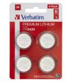 PILA BOTON LITIO VERBATIM CR2430 3V PACK 4