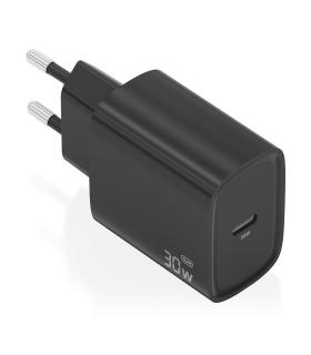 CARGADOR AISENS GAN 30W 1XUSB-C PD3.0 NEGRO