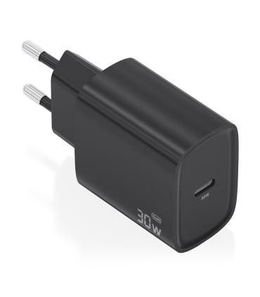 CARGADOR AISENS GAN 30W 1XUSB-C PD3.0 NEGRO