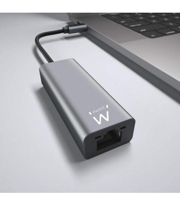 EWENT ADAPTADOR DE RED GIGABIT USB-C ALUMINIO