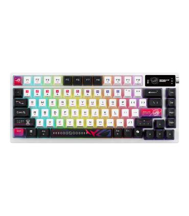 ASUS ROG Azoth X Teclado Juego USB + RF Wireless + Bluetooth Negro, Blanco