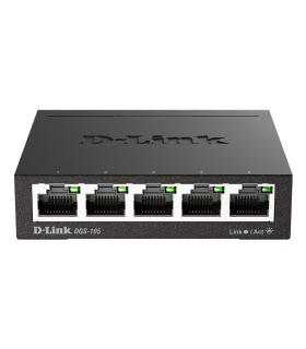 SWITCH D-LINK  5P DGS-105 E 10 100 1000 METAL SOHO