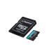 Kingston Technology Tarjeta MicroSDXC Canvas Go Plus Gen4 De 512 GB, 200 MB s, A2 U3 V30 Y Adaptador
