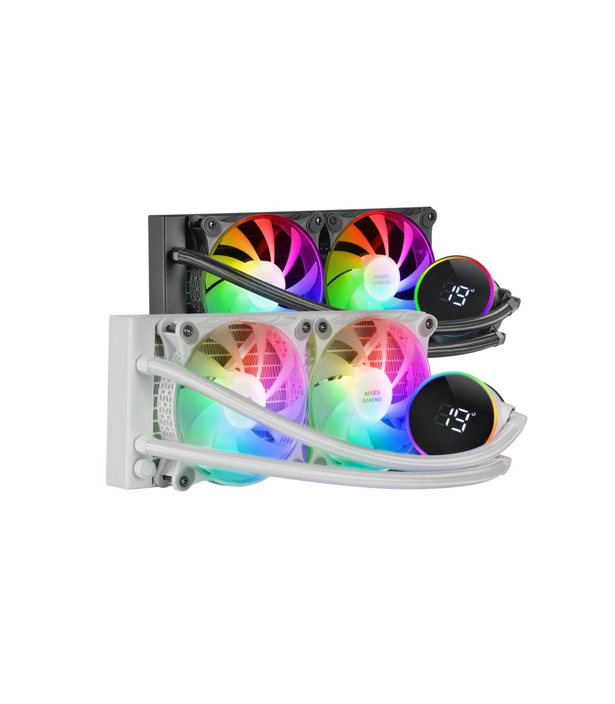Sistema De Refrigeracin Lquida Mars Gaming ML-LCD240  Blanco