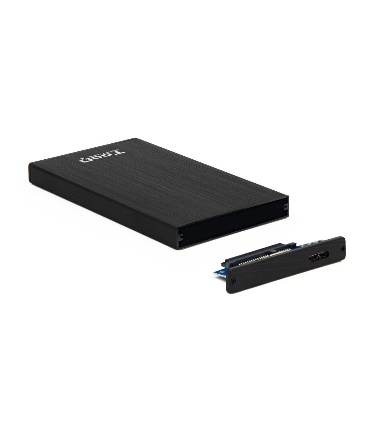CARCASA HDD TOOQ TQE-2527B 2,5" 9,5 MM SATA USB 3.0 NEGRA