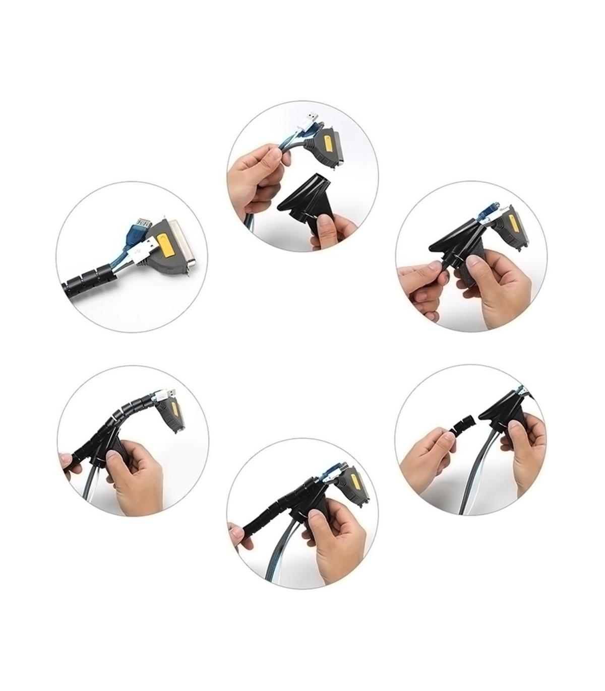 Organizador De Cables En Espiral Aisens A151-0406  1m