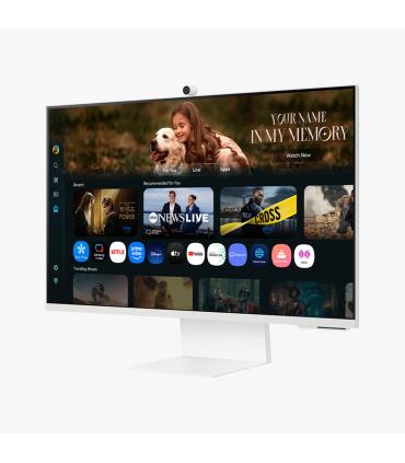 Smart Monitor Samsung M8 M80F S32FM801UU 32'  4K  Multimedia  Regulable En Altura  Smart TV  Webcam  Blanco