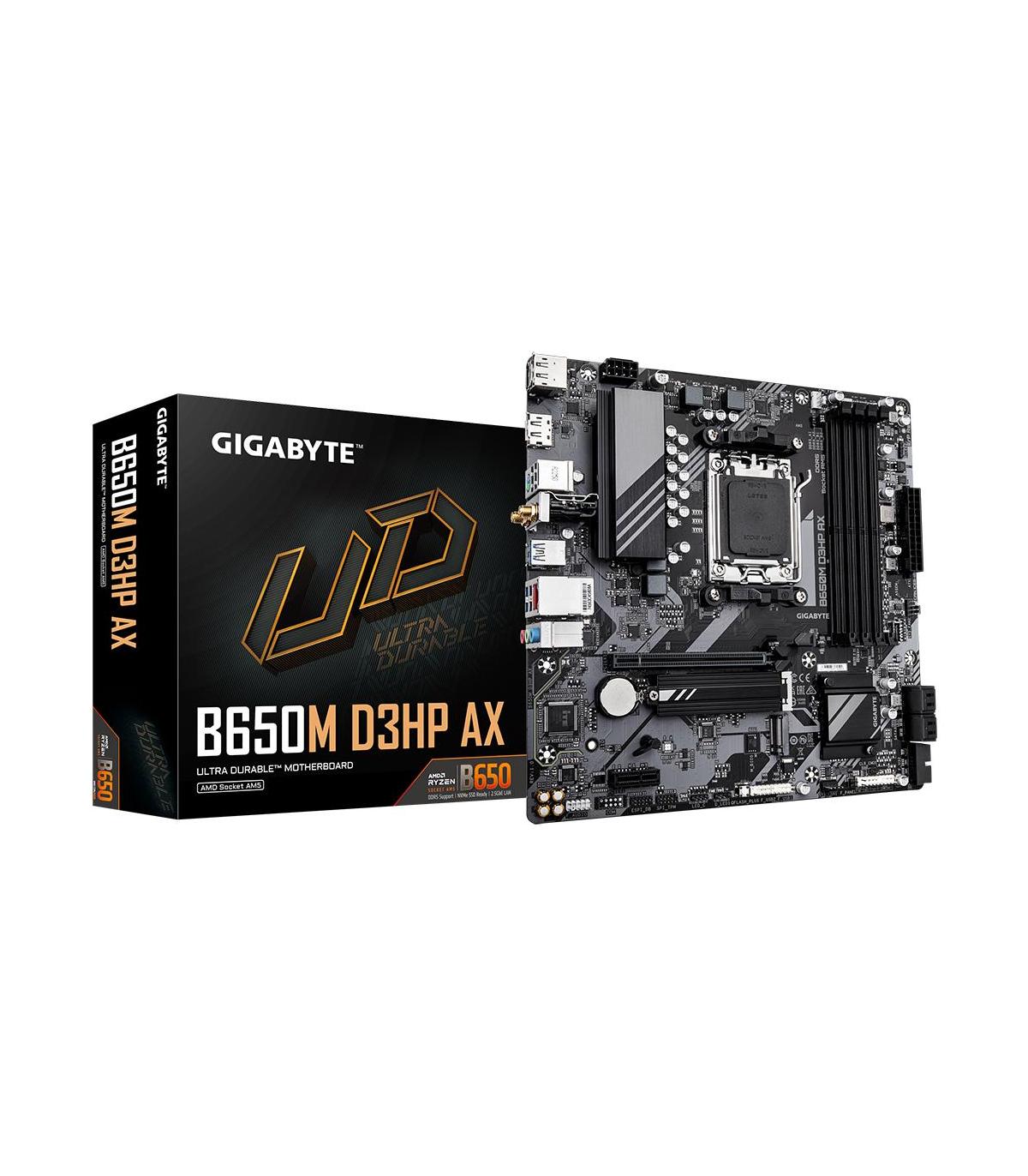 PB AMD SAM5 GIGABYTE B650M D3HP AX 4DDR5 PCI4 LAN2.5 4SATA3 USB3.2 HDMI M2 MATX