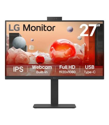 Monitor Profesional LG 27BA850-B 27'  Full HD  Webcam  Multimedia  Regulable En Altura  Negro