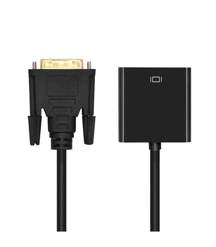 CONVERSOR AISENS DVI-D A VGA 24 1 M-HDB15 H NEGRO 10CM