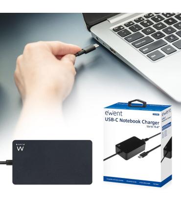 CARGADOR PORTATIL EWENT USB-C 45W NEGRO