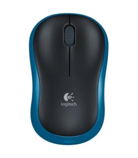 Logitech Wireless Mouse M185 - Ratn - inalmbrico - 2.4 GHz - receptor inalmbrico USB - Azul