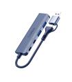Coolbox HUB4 Lite USB-C/A 4 Puertos Aluminio