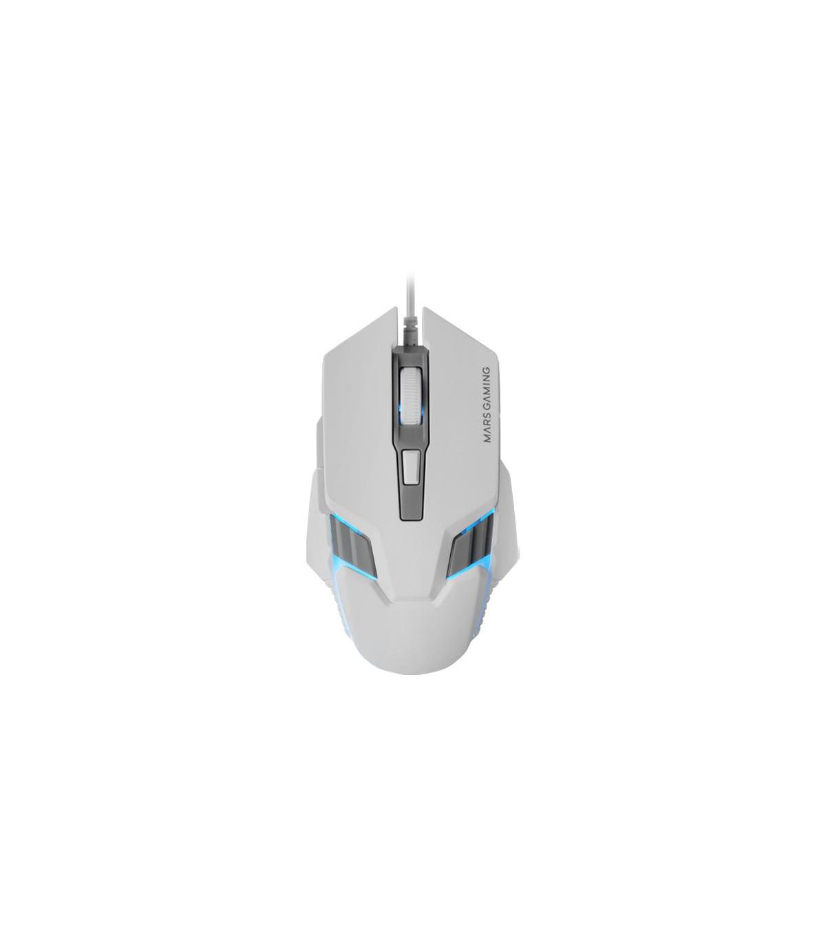 Ratn Gaming Mars Gaming MM024  Hasta 4000 DPI  Blanco