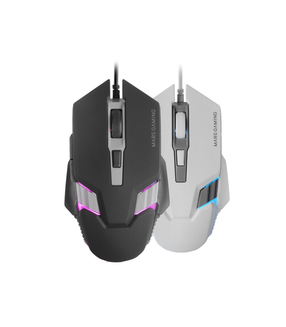 Ratn Gaming Mars Gaming MM024  Hasta 4000 DPI  Blanco