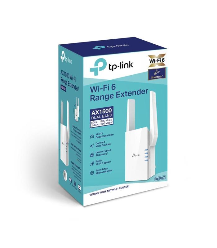 Repetidor Inalmbrico TP-Link RE505X  WiFi 6  1500Mbps  2 Antenas