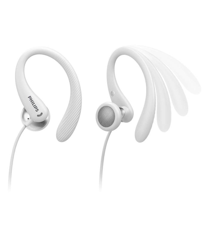 Auriculares Deportivos Philips TAA1105WT  Con Micrfono  Jack 3.5  Blancos