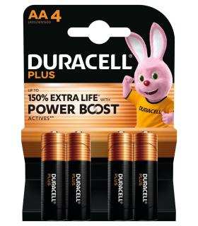 Pack De 4 Pilas AA Duracell Plus Power Boost DPBLR6B4  1.5V  Alcalinas