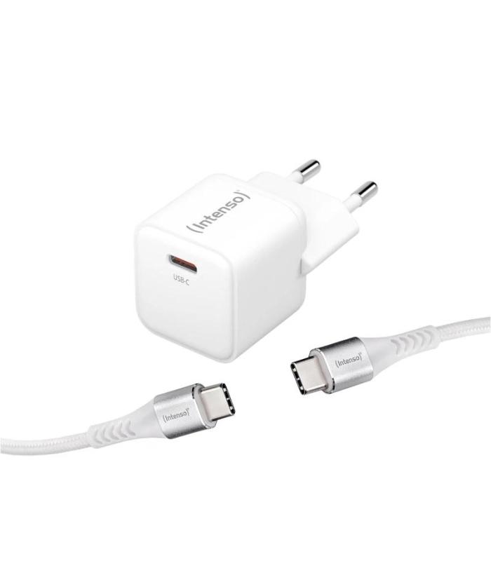 Intenso | KIT Cargador GaN W30C + Cable USB-C