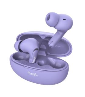 Trust Yavi Auriculares True Wireless Stereo (TWS) Dentro De Odo Llamadas Msica USB Tipo C Bluetooth Prpura