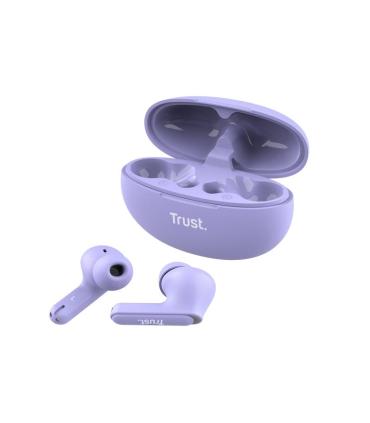 Trust Yavi Auriculares True Wireless Stereo (TWS) Dentro De Odo Llamadas Msica USB Tipo C Bluetooth Prpura