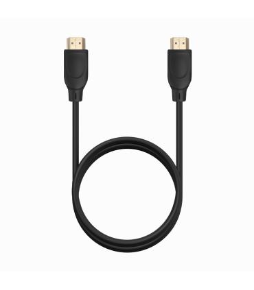CABLE HDMI V2.0 PREMIUM ALTA VELOCIDAD 4K60HZ AM-AM NEGRO 1.0M AISENS A120-0722